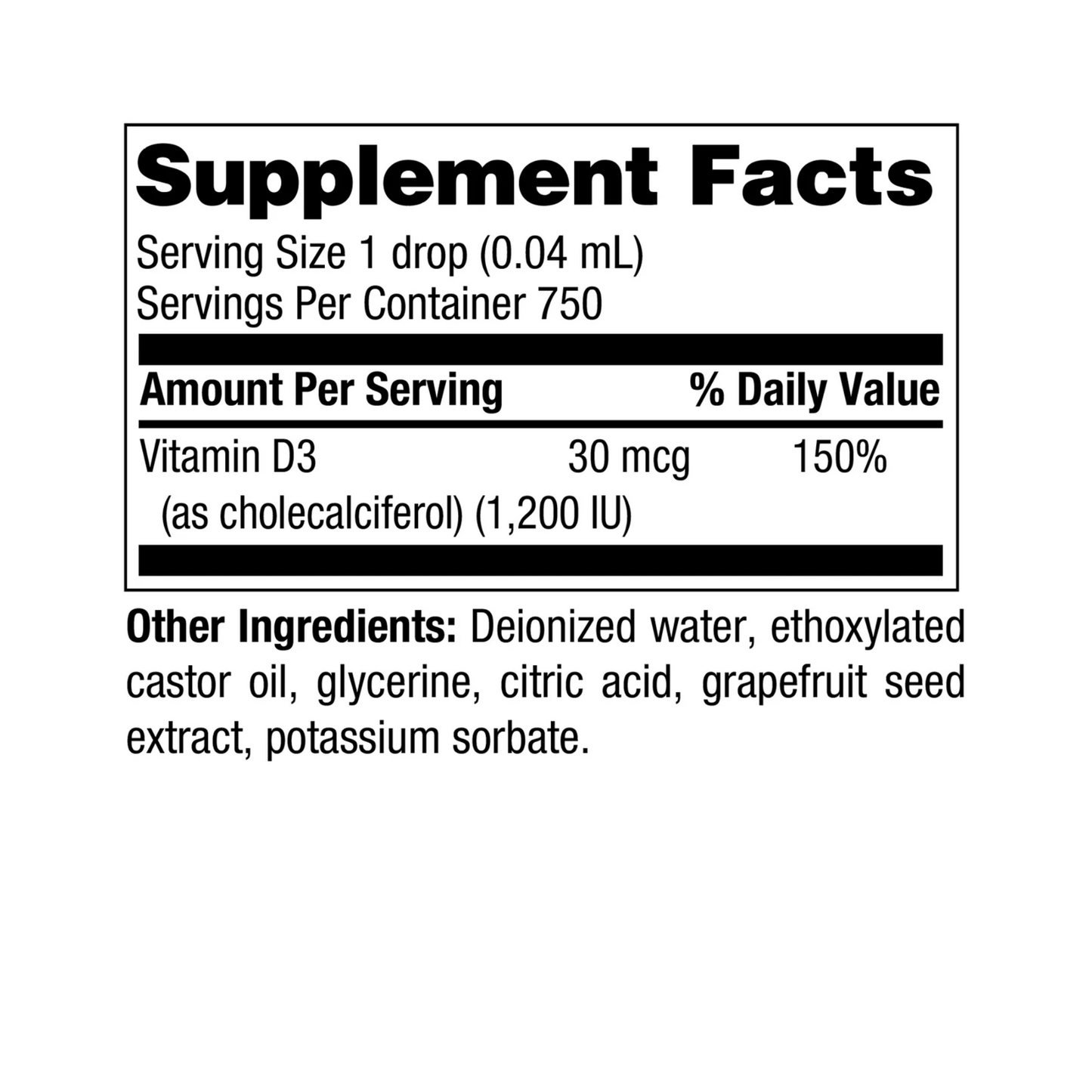 D3 Micellized Liquid Drops