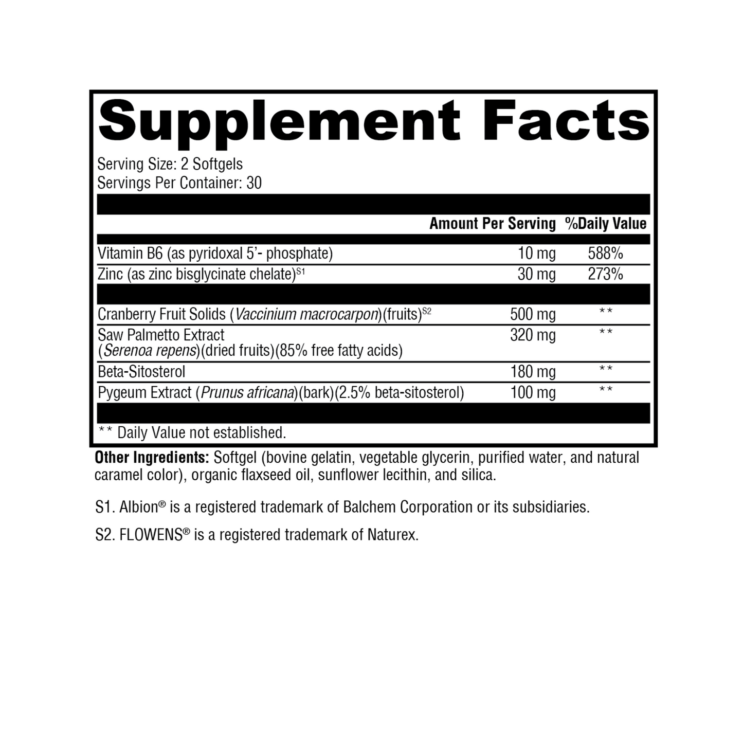 Peak Prostate Aid 60 Softgels