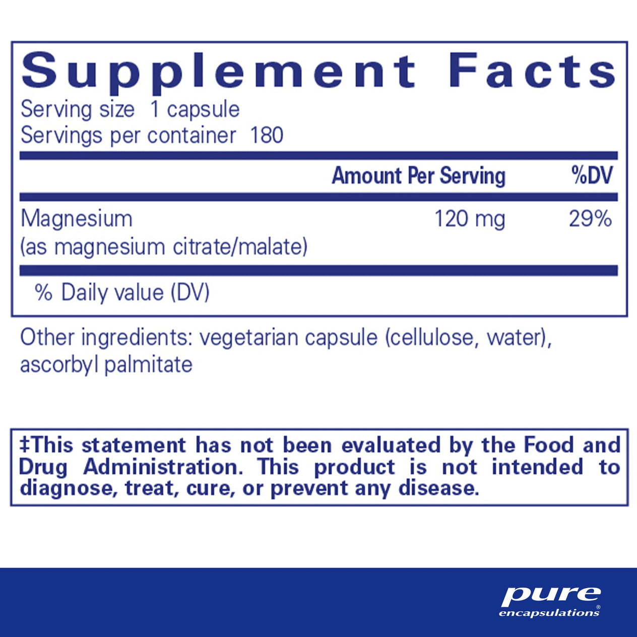 Magnesium (citrate/malate)