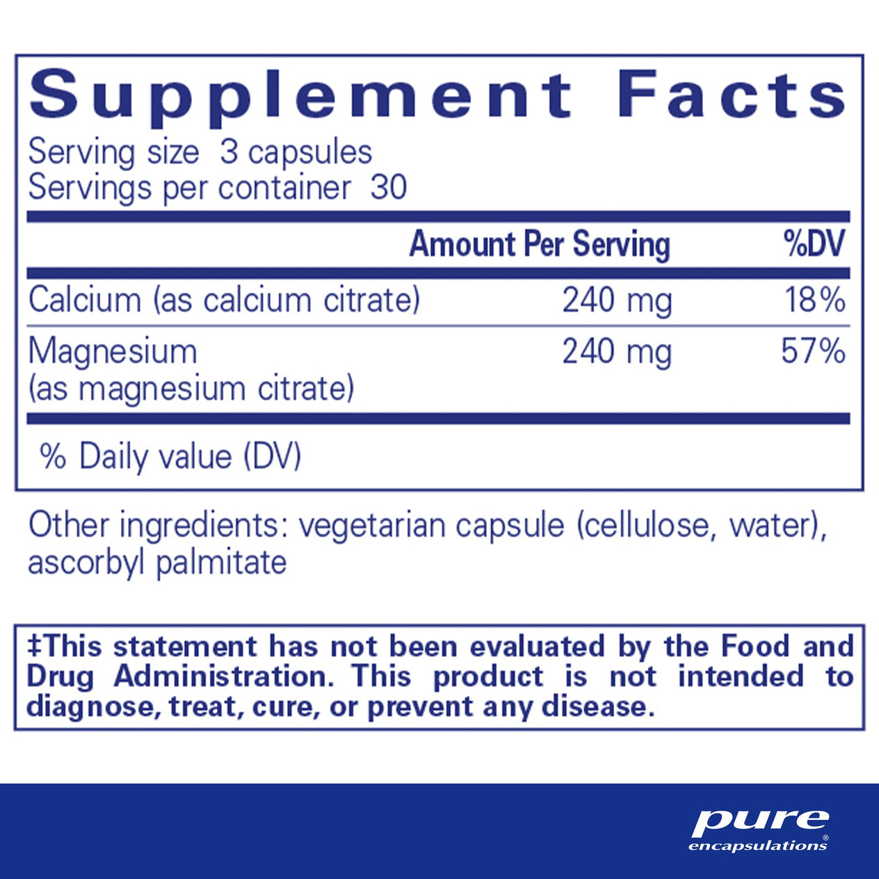 Calcium/Magnesium (citrate)