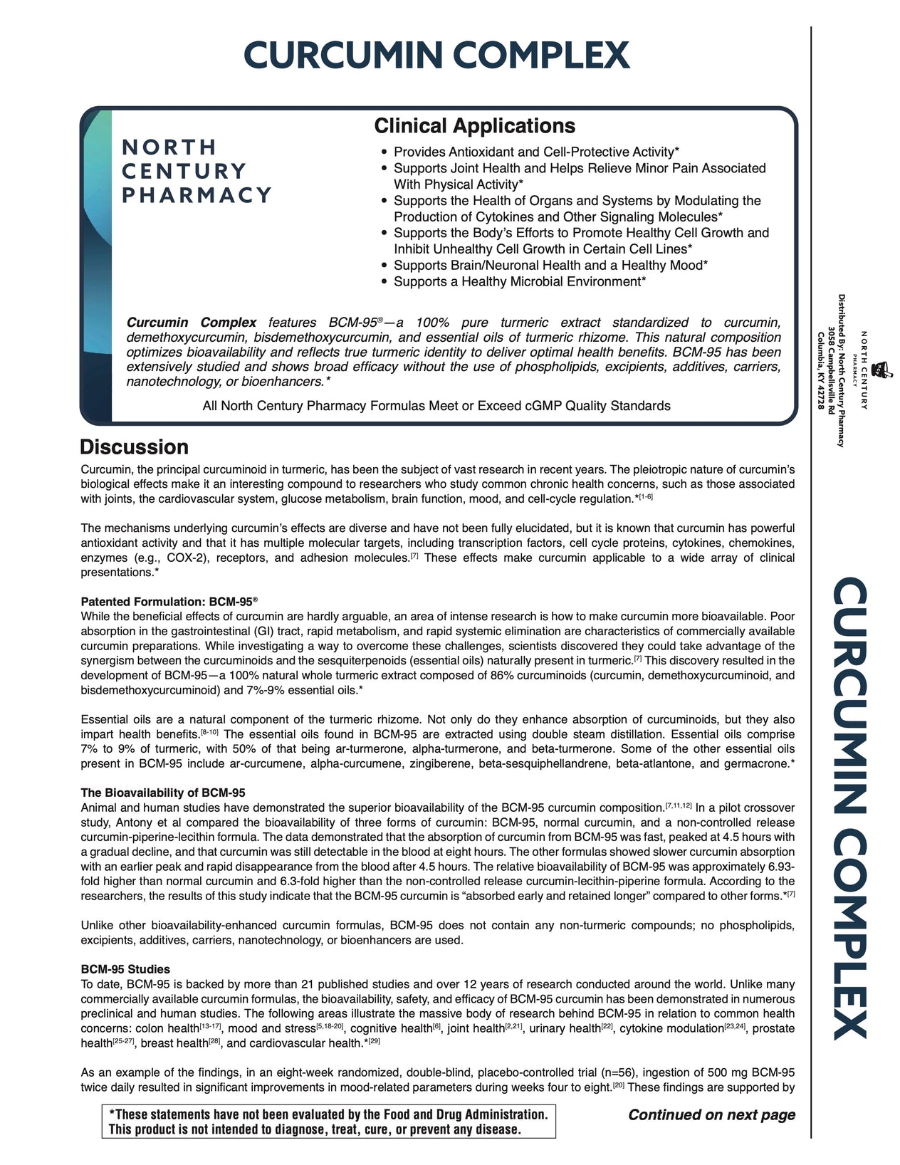 Curcumin Complex for NCPak #30