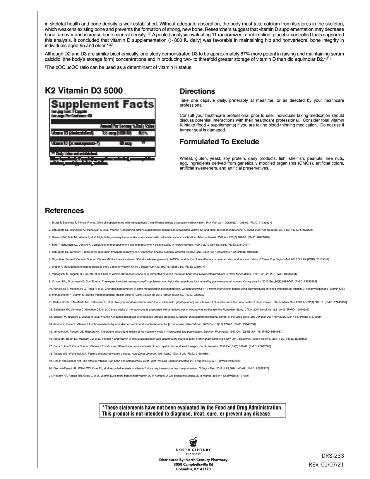 D3 & K2 OPTIMAL for NCPak #30