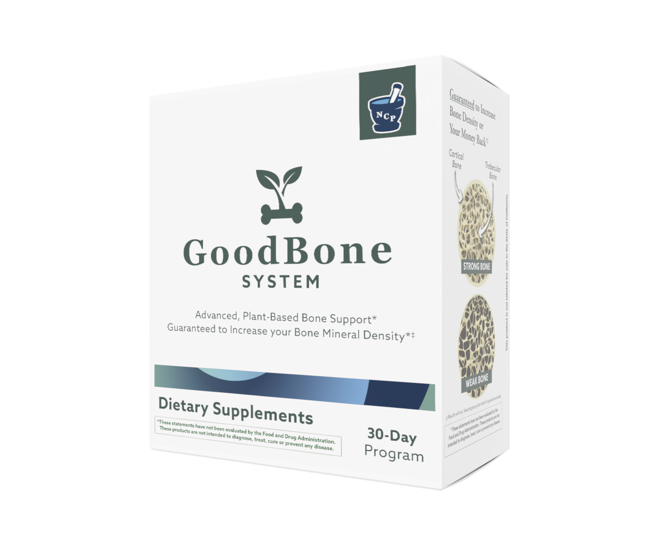 GoodBone System dietary supplements packaging on a white background