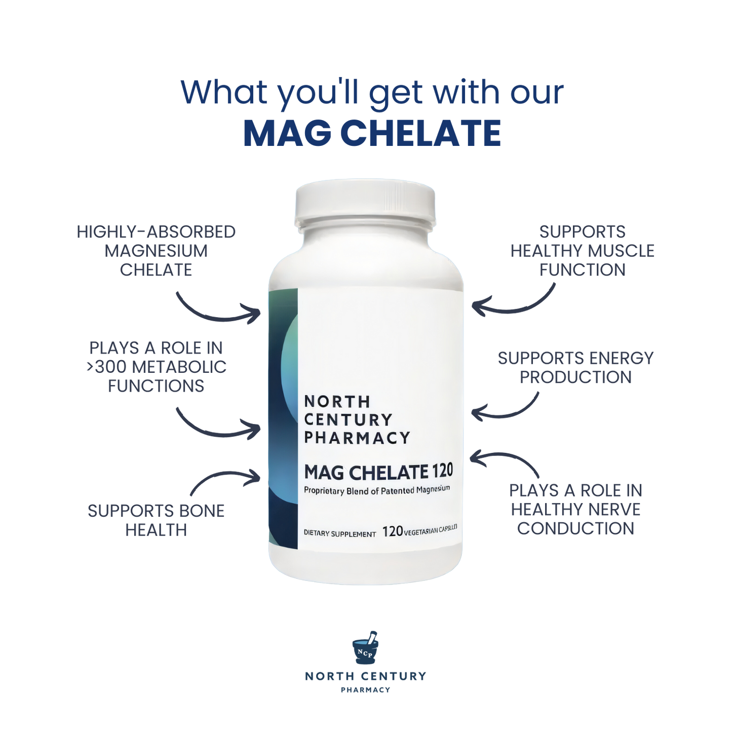 Magnesium Glycinate Chelate 120 Capsules