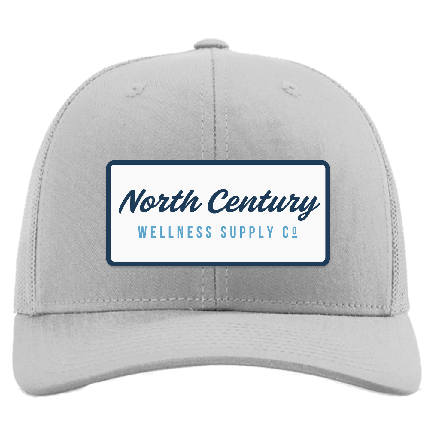 Gray cap with 'North Century Wellness Supply Co' logo on a white background