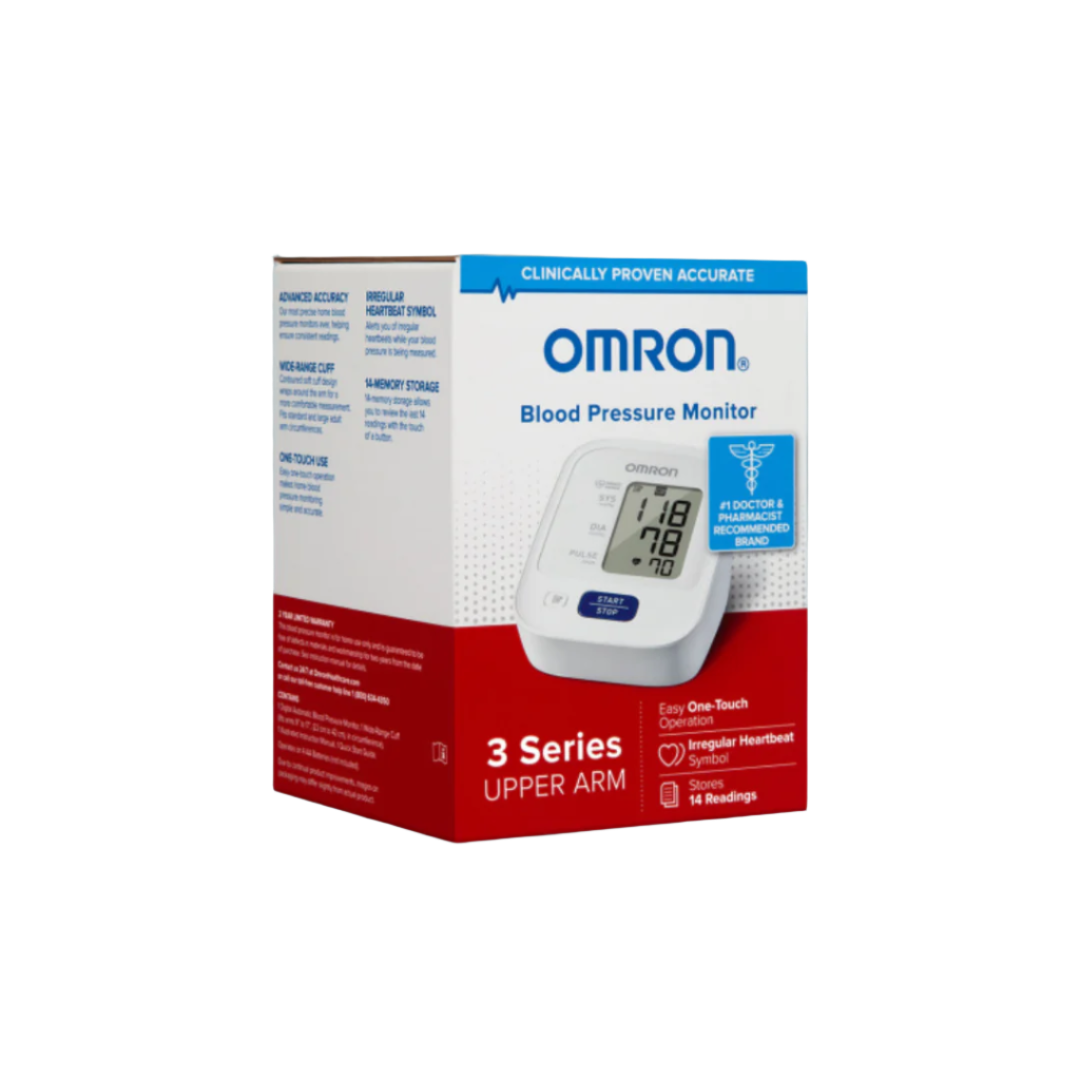 Omron 3 Series - Automatic Upper Arm Blood Pressure Monitor