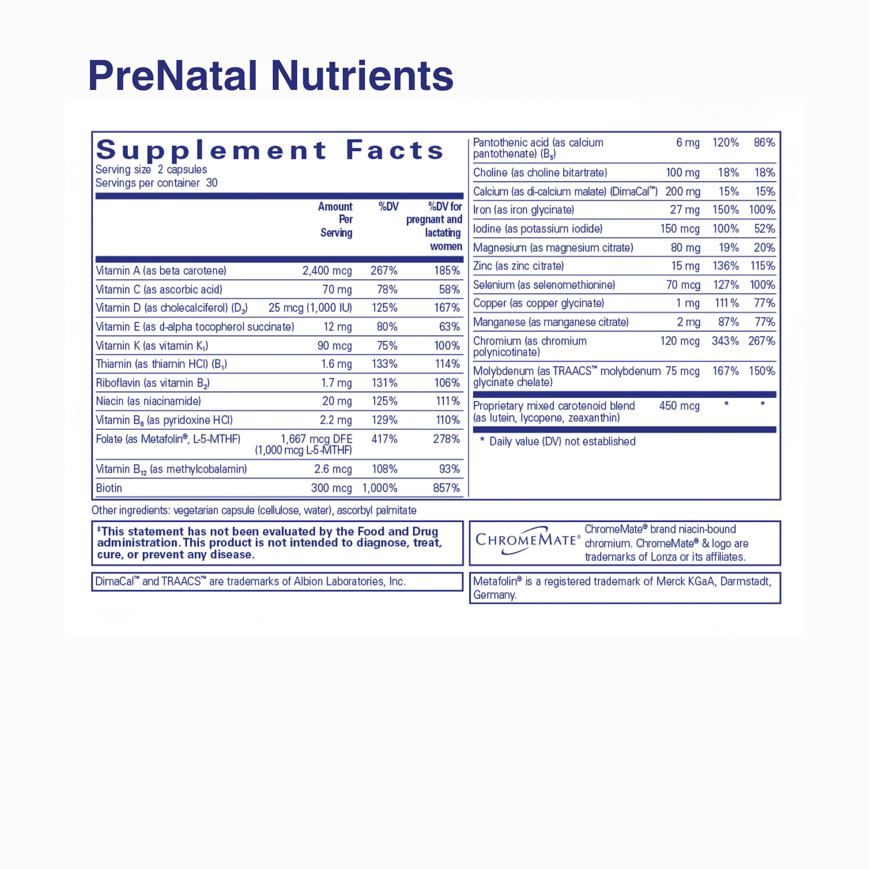 Prenatal NCPak