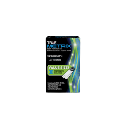 True Metrix Blood Glucose Test Strips #30