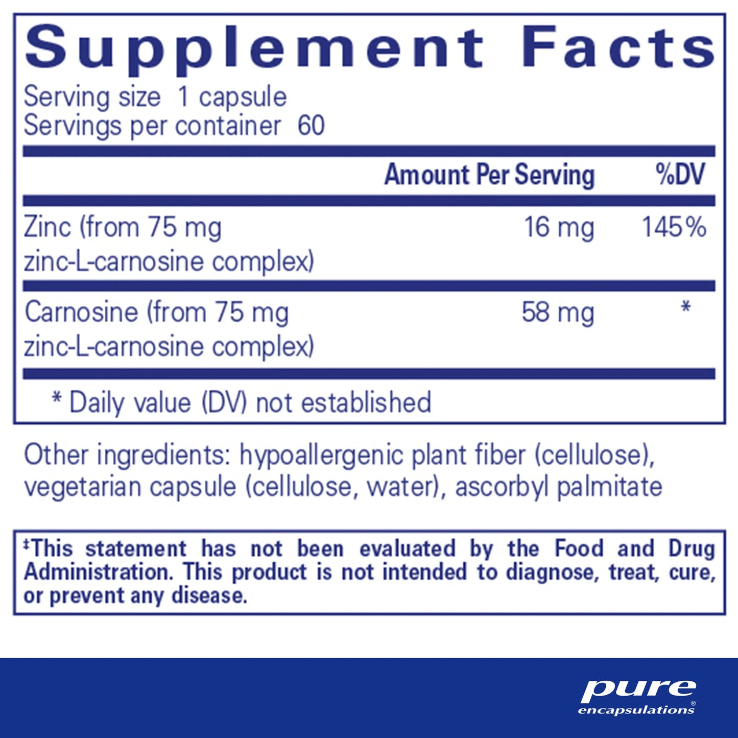 Peptic Care ZC‡ (Zinc L Carnosine)