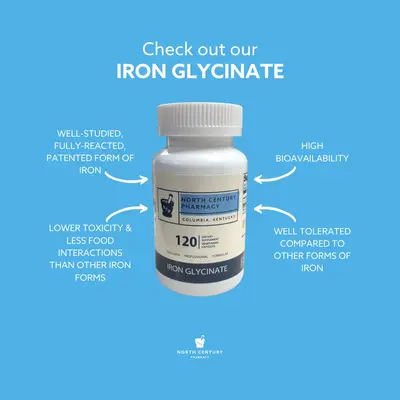 Iron Glycinate 120 Capsules
